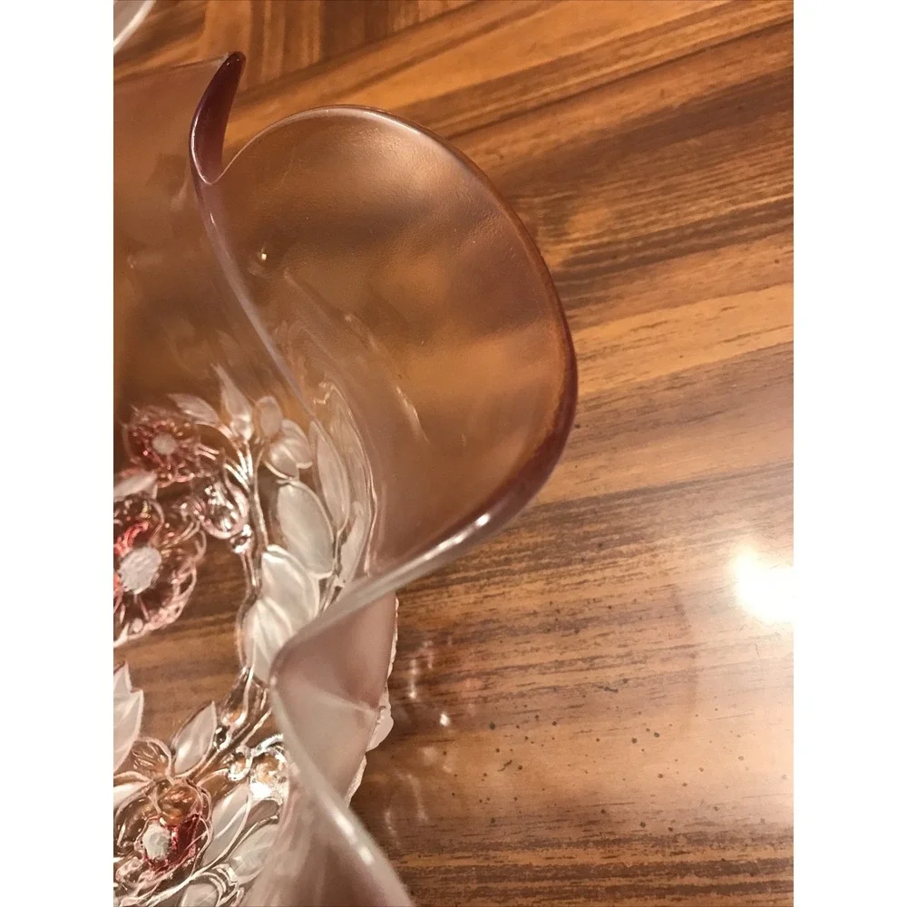 Vintage Mikasa Rosella‎ Hostess Pink Floral Petal Bowl